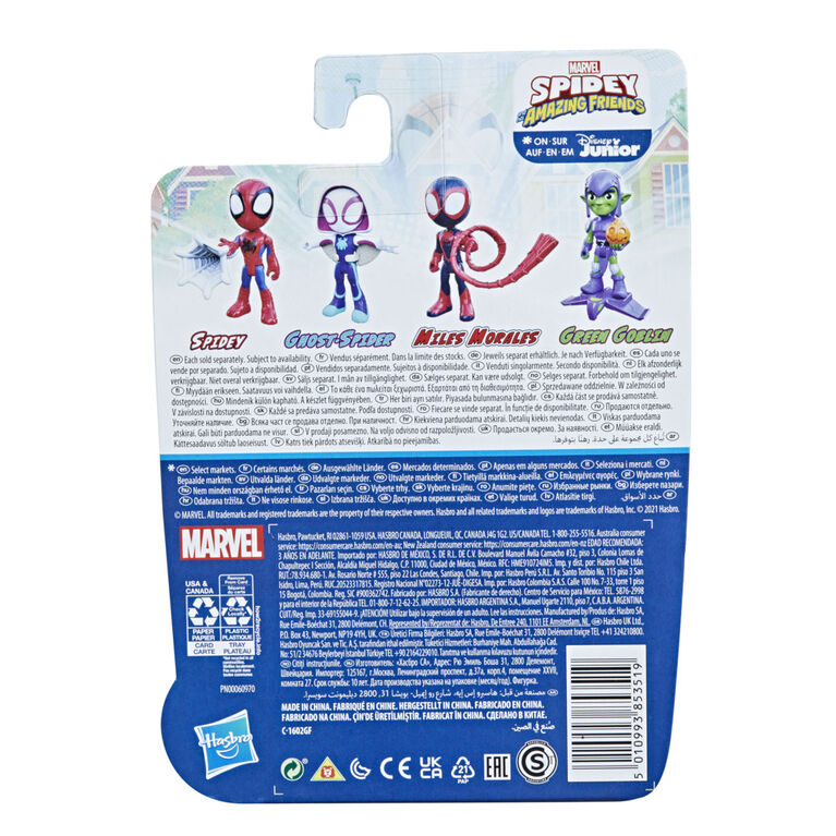 Marvel Spidey and His Amazing Friends, figurine de héros Miles Morales