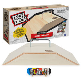 Tech Deck Performance Series, Shred Pyramid avec rail métallique et fingerboard Blind exclusif