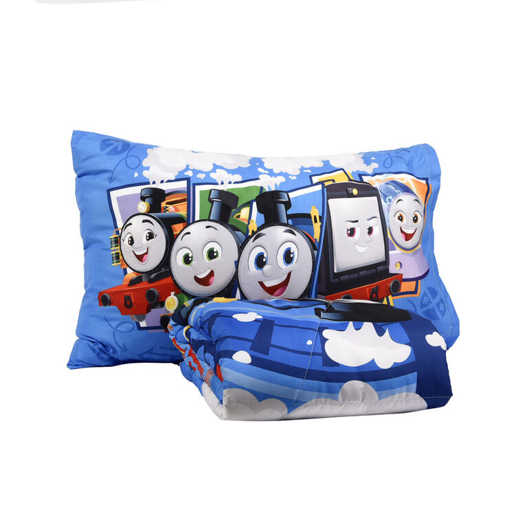 Thomas and Friends 2-Piece Toddler Bedding Set including Comforter and Pillowcase