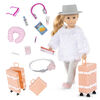 Mini-poupée de 15 cm et accessoires de voyage, Ensemble Leighton's Travel, Lori