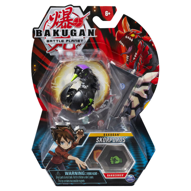 Bakugan, Skorporos, 2-inch Tall Collectible Action Figure and Trading Card