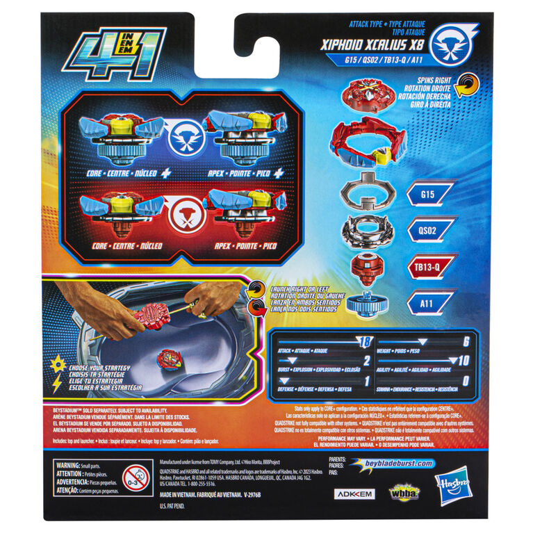 Toupie beyblade avec lanceur épée hasbro - Hasbro