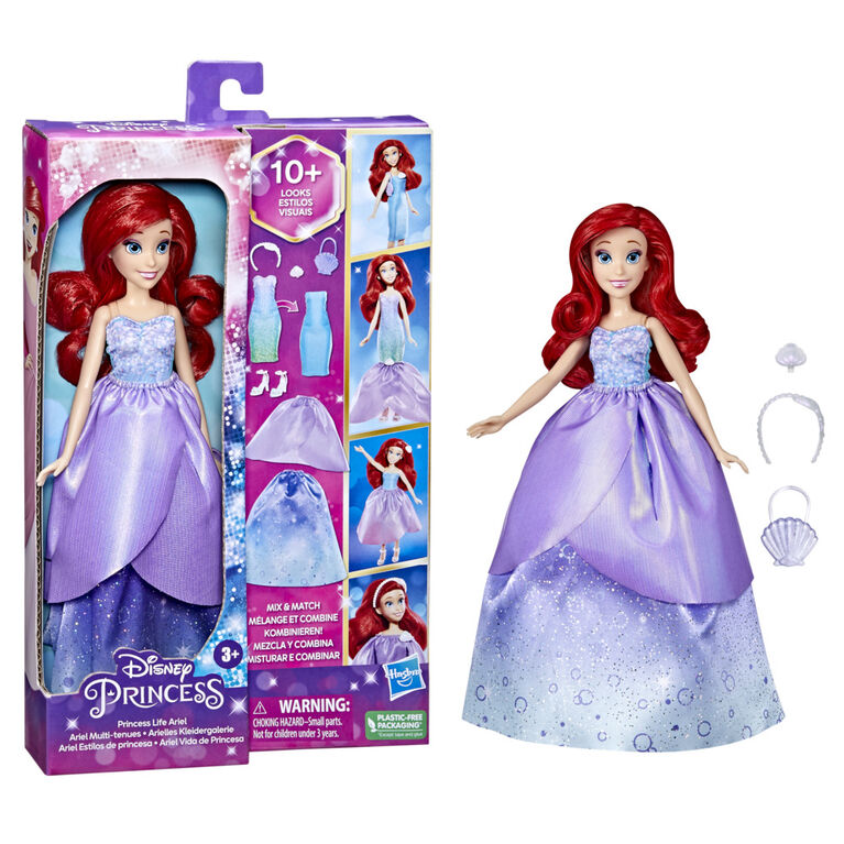 Disney Princesses Life, poupée mannequin Ariel