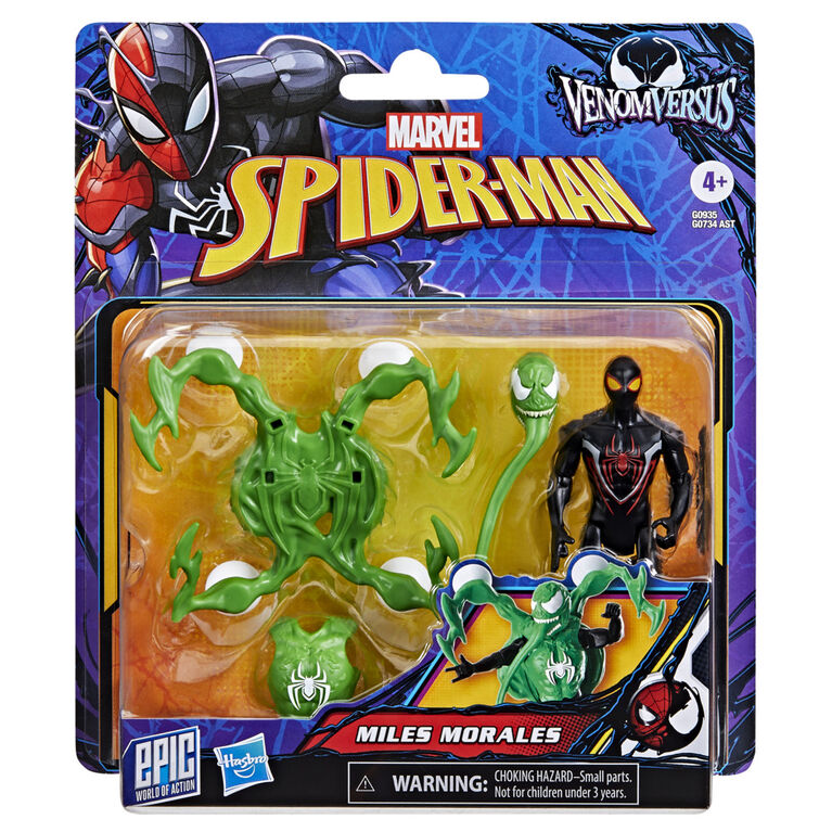 Marvel Spider-Man Epic World of Action VenomVersus, figurine Miles Morales