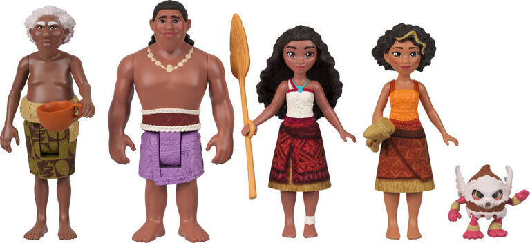 Disney Moana 2 Moana’s Canoe Crew Playset with 5 Small Dolls & 3 Accessories, Inspired by the Movie