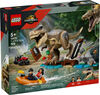 LEGO Jurassic World L'Évasion sur la Rivière du T.rex, Ensemble de Construction avec Figurine de Dinosaure, Cadeau de Jouet Amusant pour Enfants 76975