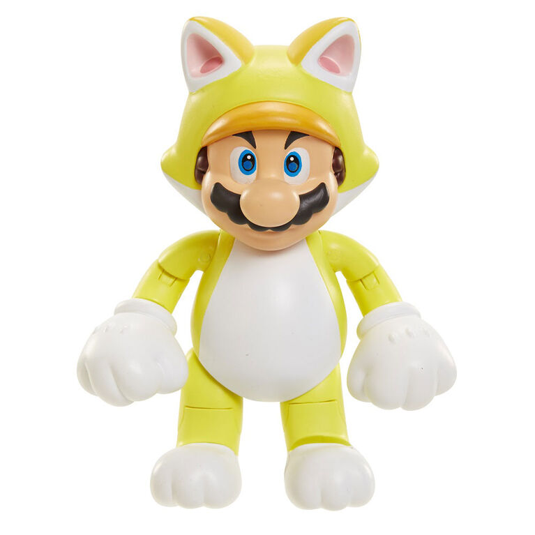 Nintendo-  World of Nintendo 4" Figures Wave 7-Cat Mario w/bell