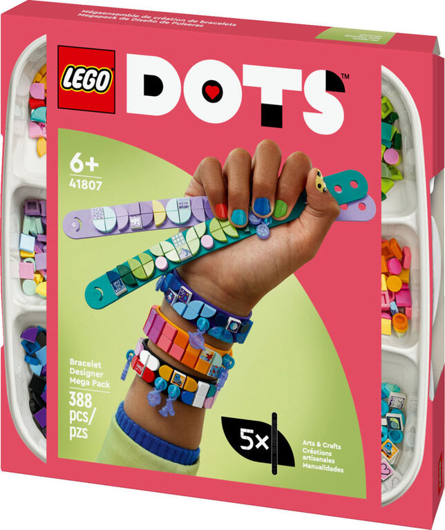 LEGO DOTS Mégaensemble de création de bracelets 41807 Ensemble de bracelets à fabriquer (388 pièces)