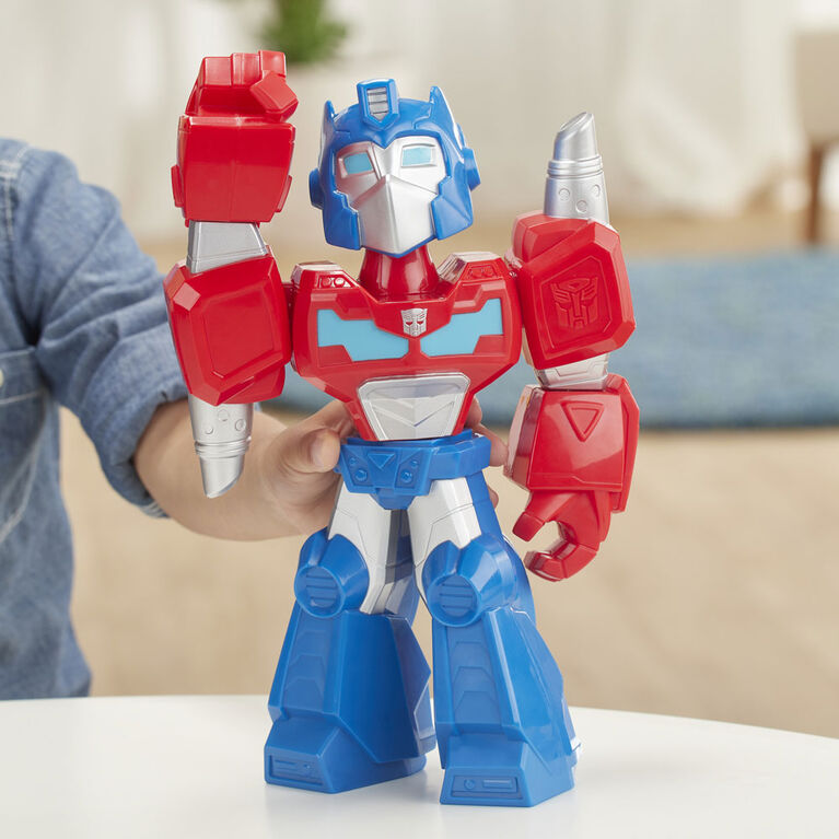 Playskool Heroes Mega Mighties Transformers Rescue Bots Academy Optimus Prime Figure