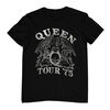 Queen- Tour '75- Tshirt noir- Moyen