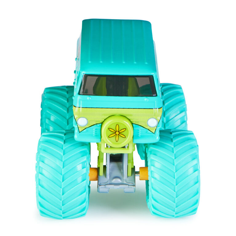 Monster Jam, Official Mystery Machine Monster Truck, Die-Cast Vehicle, Nitro Neon Series, 1:64 Scale