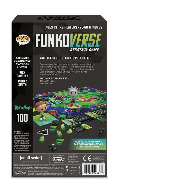 Jeu De Plateau De Funkoverse: Rick and Morty 100 - Édition anglaise