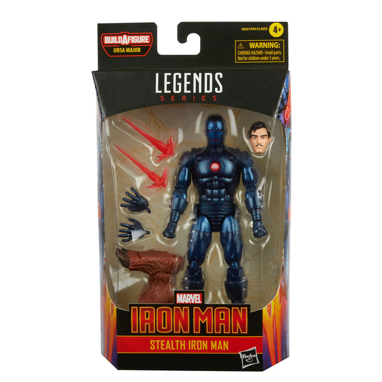 Hasbro Marvel Legends Series Stealth Iron Man Action Figure Toy, Includes 5 Accessories and 1 Build-A-Figure Part