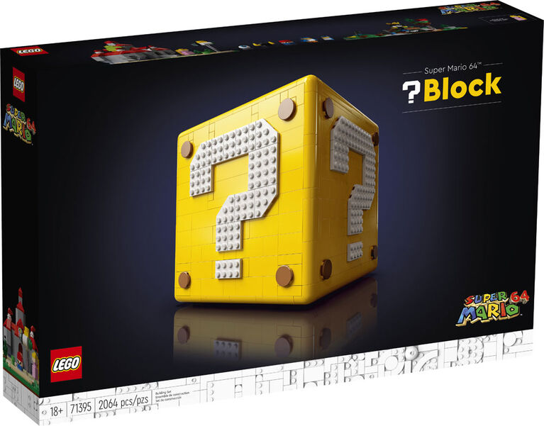 LEGO Bloc point d'interrogation Super Mario 64 71395 Ensemble de construction (2 064 pièces)
