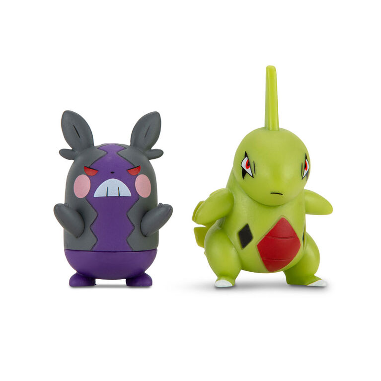 Pokémon - Battle Figure 2-Pack - Larvitar & Hangry Morpeko