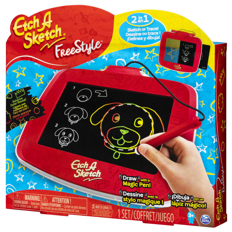 Etch A Sketch - Freestyle Draw With A Magic Pen - 2 in 1 Sketch or Trace!