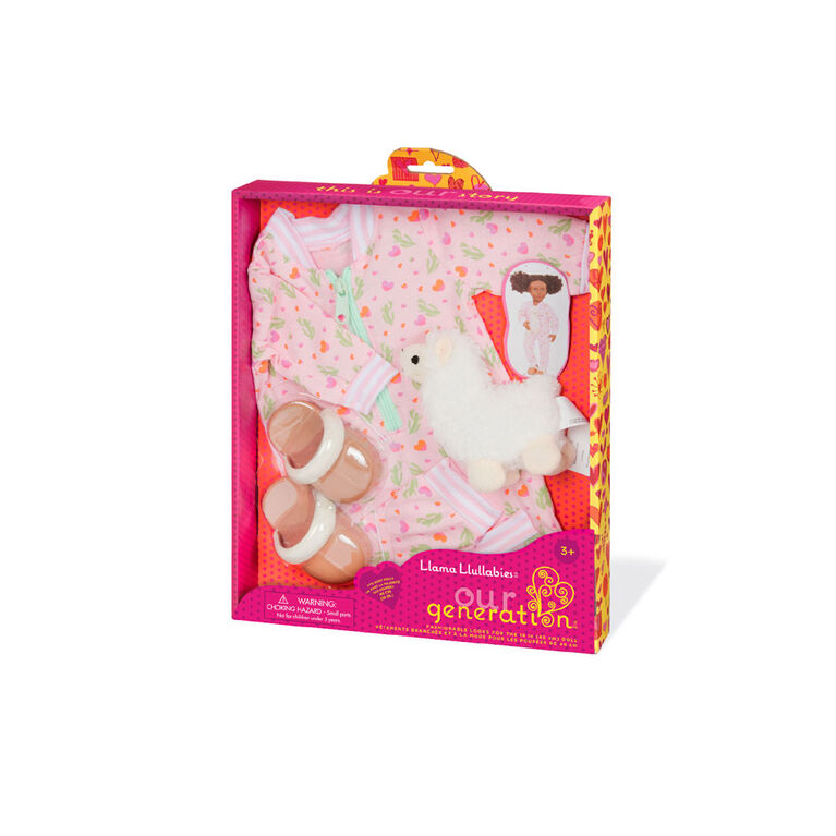 Our Generation, Llama Llullabies, Pajama Outfit for 18-inch Dolls