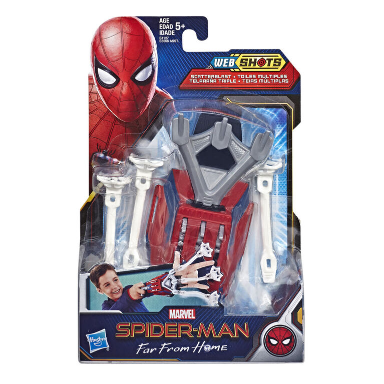 Foudroyeur jouet Toiles multiples à technologie NERF Spider-Man Webshots.