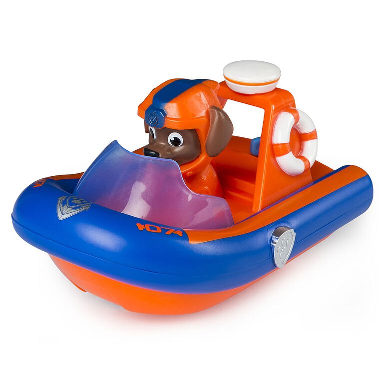 Paw Patrol - Chiot pour le bain et son bateau Sea Patrol - Zuma