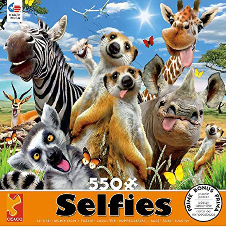 Ceaco Selfies Casse-tête au soleil d'Afrique 550 pièces