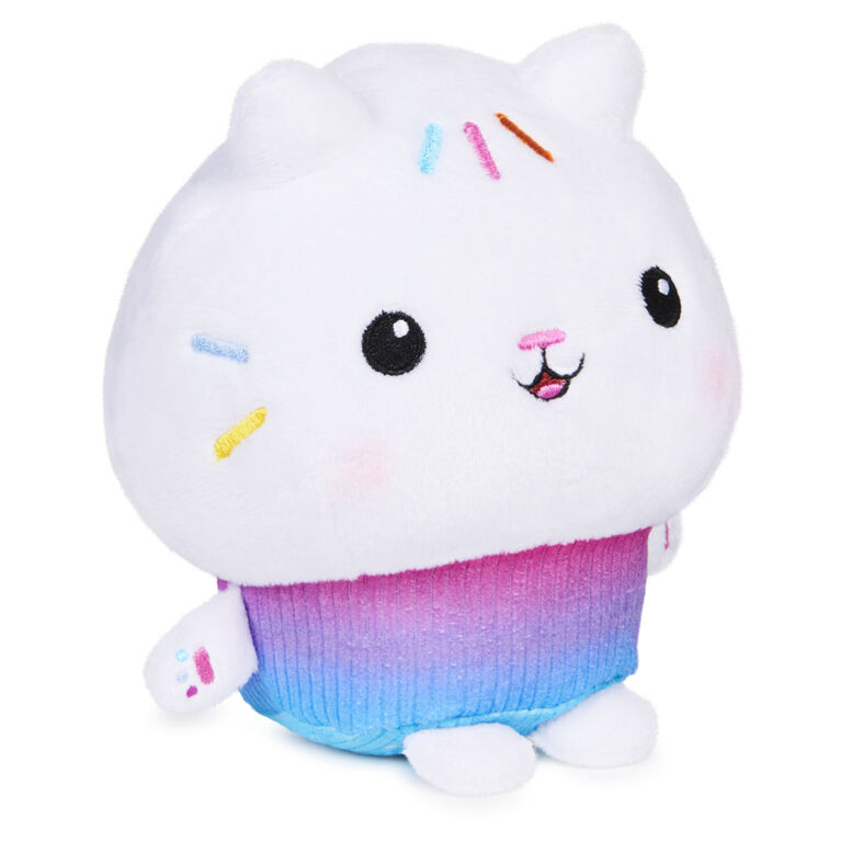 DreamWorks, Gabby's Dollhouse, Peluche Purr-ific Plush Cakey Cat de 17,8 cm