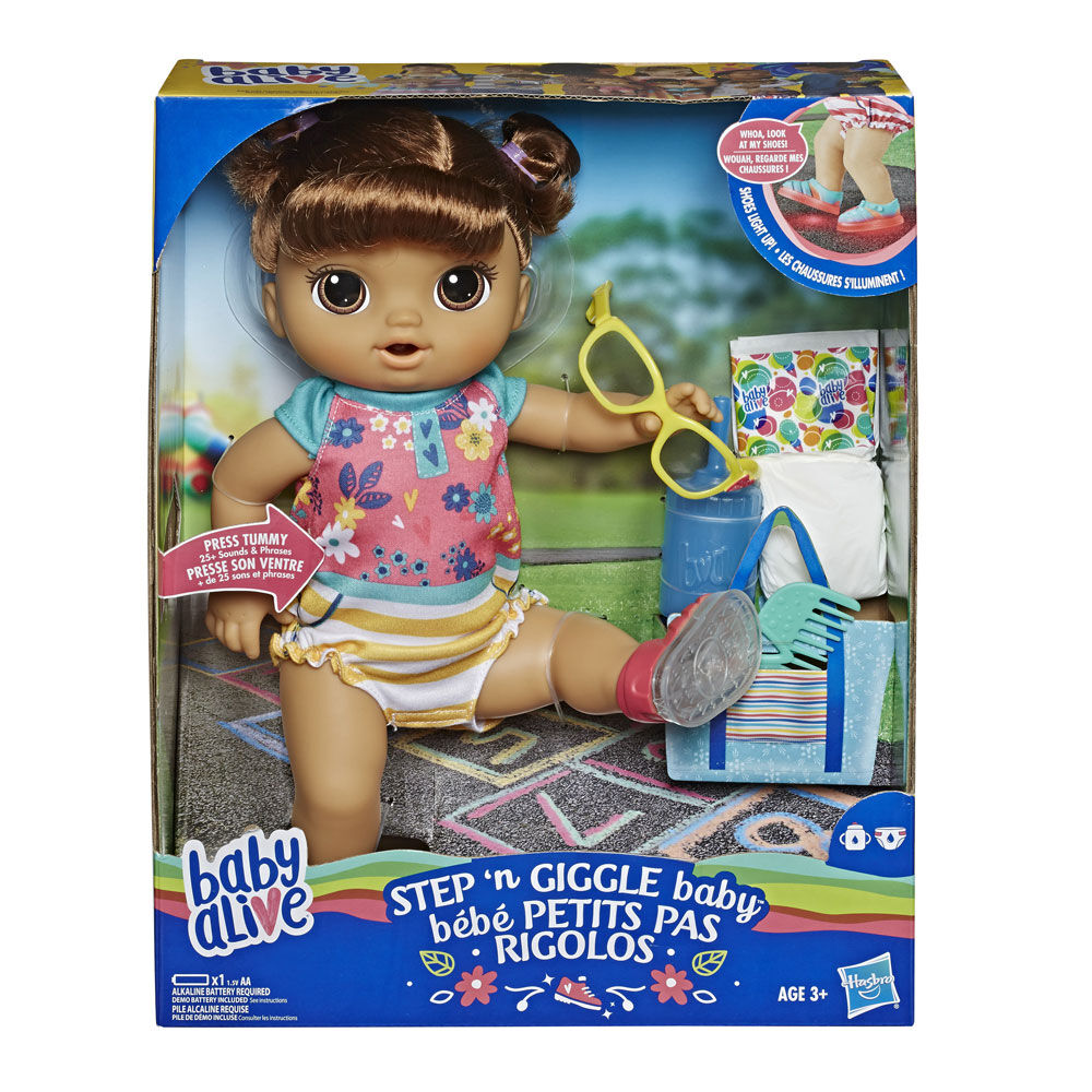 baby alive doll brown hair