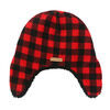 FlapJackKids - Bonnet en polaire Sherpa réversible pour bébé, enfant en bas âge, enfant, garçon - Double épaisseur - Ours noir / aviateur - Grand 4-6 ans