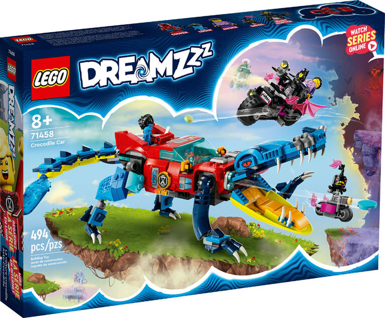 LEGO DREAMZzz Crocodile Car 71458 Building Toy Set for Kids (494 Pieces)