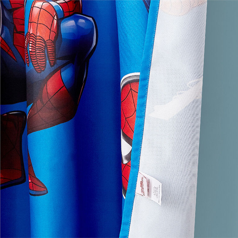 Rideaux Marvel Spiderman pour Enfants, Ensemble de 2 Panneaux