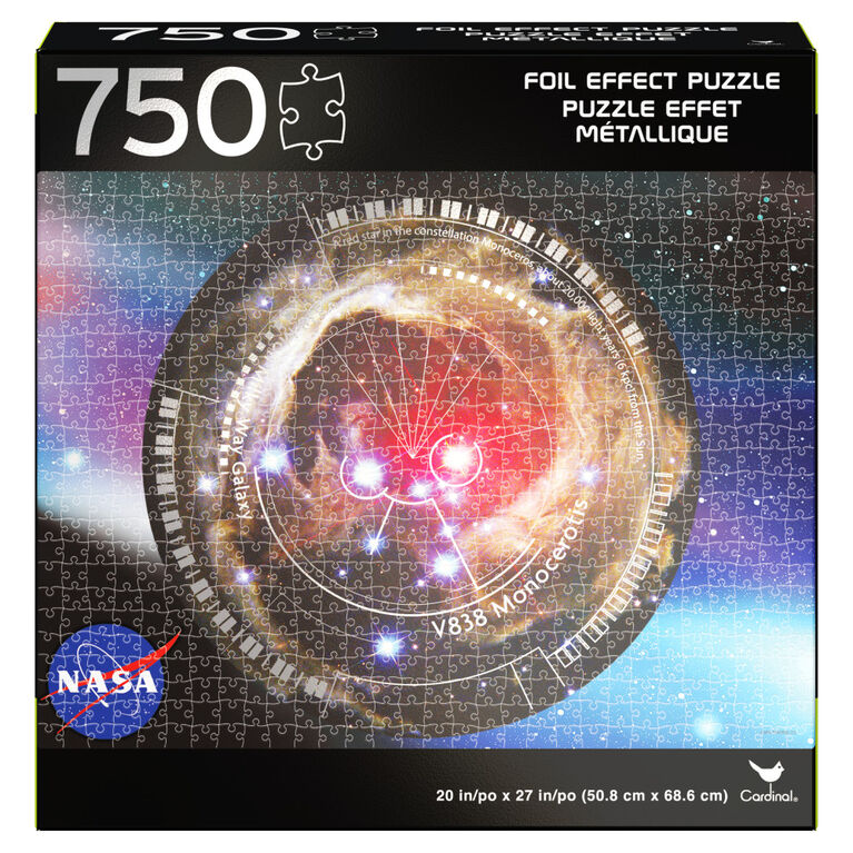 Puzzle NASA 750 pièces avec effet aluminium, nébuleuse d'Orion