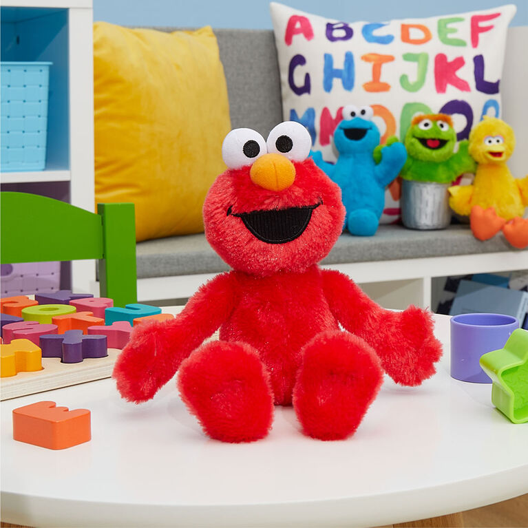 Sesame Street Friends 8-inch Elmo Sustainable Plush Stuffed Animal