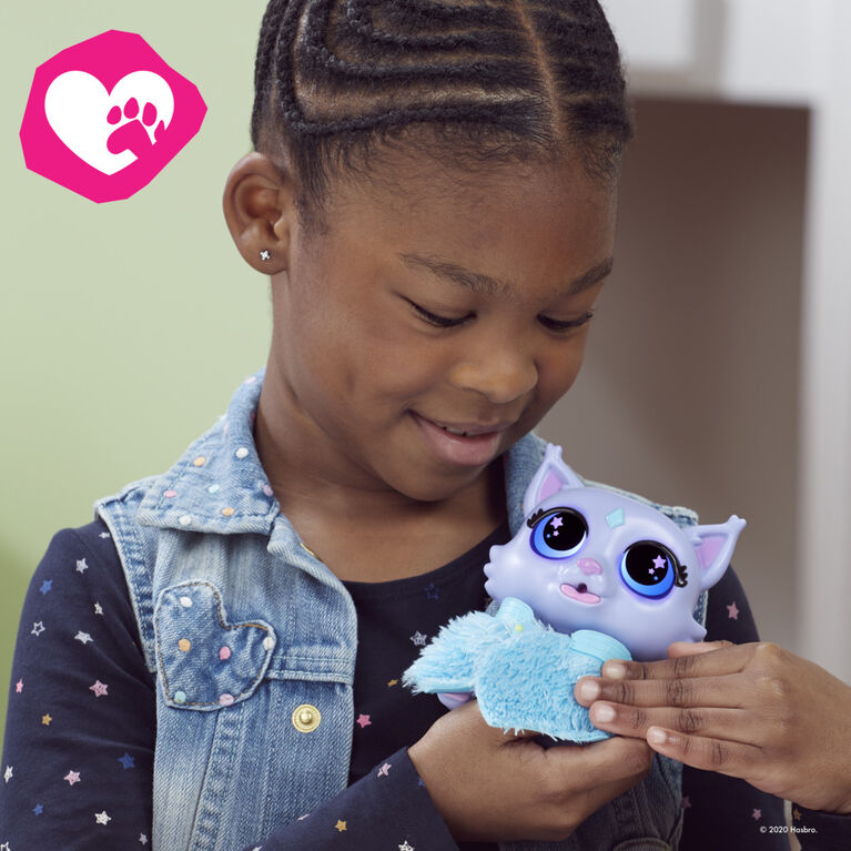furReal Flitter the Kitten Color-Change Interactive Feeding Toy, Lights and Sounds