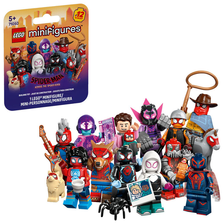 LEGO Minifigures Spider-Man: Across the Spider-Verse, 1 of 12 Marvel Super Hero Building Toys 71050