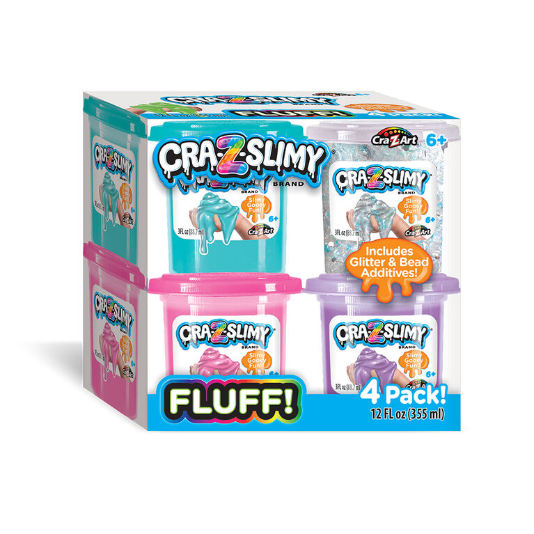 Cra-Z Slimy 4 Pack Fluff