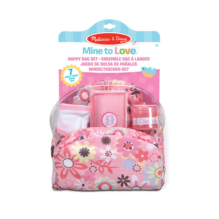 Melissa & Doug - Mine to Love Doll Diaper Changing Set With Accessories (7 pcs) - English Edition
