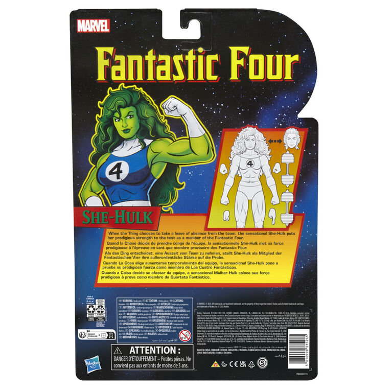 Marvel Legends Series, figurine She-Hulk inspirée bandes dessinées Fantastic Four