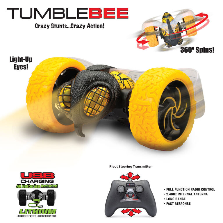 Remote Control 10" Tumblebee with Lights and Sound