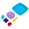 Kinetic Sand, Sandbox Playset with 1lb of Purple Kinetic Sand and 3 Molds