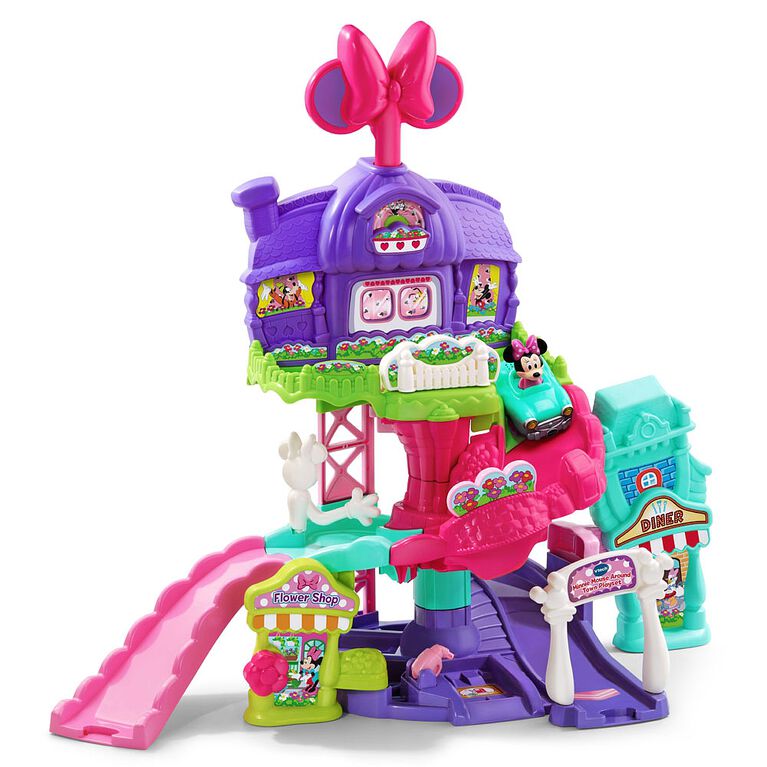 VTech Go! Go! Smart Wheels - Disney Minnie Mouse Around Town Playset - English Edition