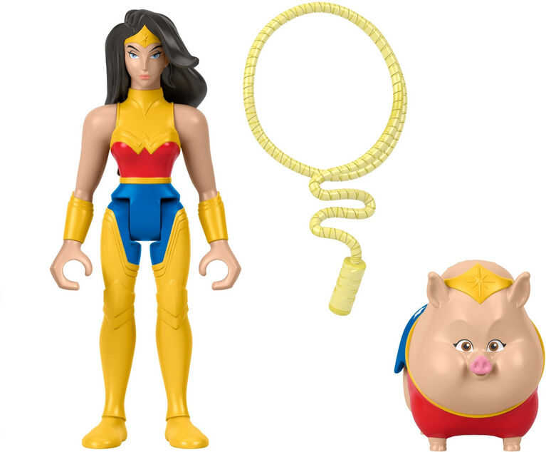 Fisher-Price DC League of Super-Pets Wonder Woman and PB Figure Set