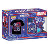 Funko POP! Collector's Box: Captain America Marvel Patriotic Age POP and Tee (L)