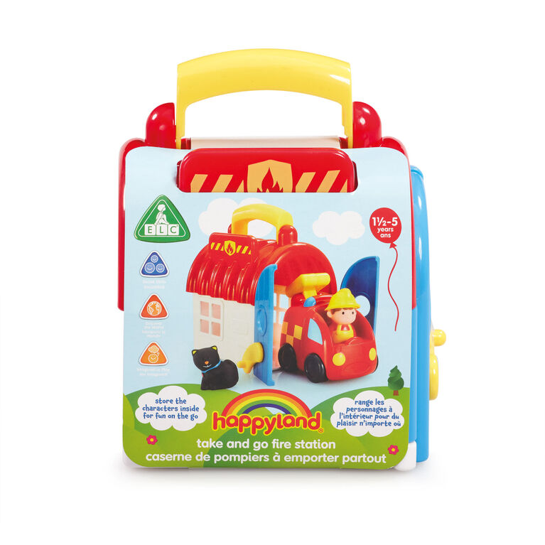Early Learning Centre Happyland caserne de pompiers à emporter partout - Notre Exclusivité