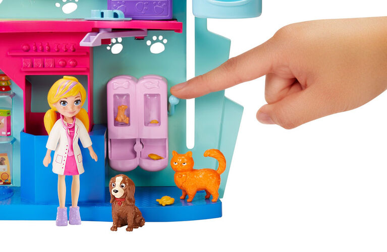 Polly Pocket - Coffret de jeu Vétérinaire Câlins et Soins