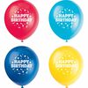 Peppy Birthday 12" Latex Balloons, 8 pieces - English Edition