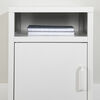 Sweedi Metal 1-Door Nightstand White
