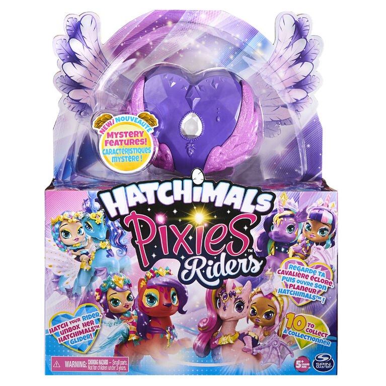 Hatchimals Pixies Riders, Black Glitter Lily Pixie and Seastallion