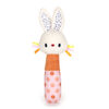 Baby GUND Tinkle Crinkle Bunny Stick Rattle, Sensory Stimulating Plush Baby Rattle, 5.5"