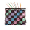 Fashion Angels - Style.Lab Checkerboard Magic Sequin Pouch, Cosmetic Bag, Pencil Pouch