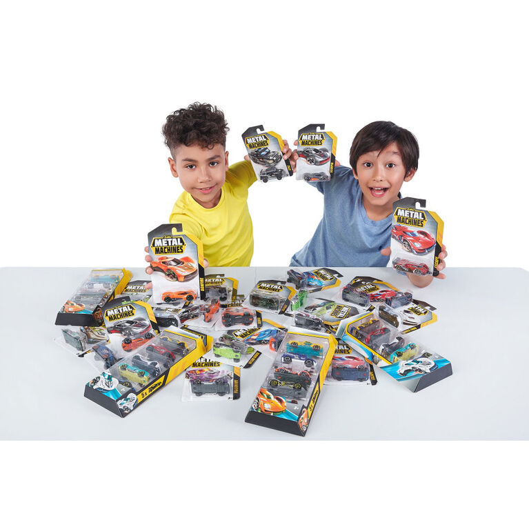 Metal Machines Voiture De Course 5 Pack.