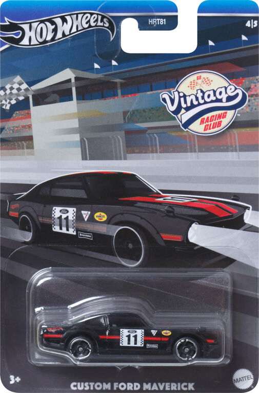 Hot Wheels 1:64 Scale Die-Cast Vintage Custom Ford Maverick Racing Club Car